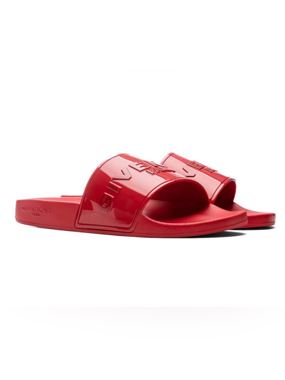 Givenchy Glossy Red Logo Slides